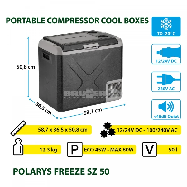 Frigo Congelatore Portatile Brunner Polarys Freeze SZ 50 - immagine 19