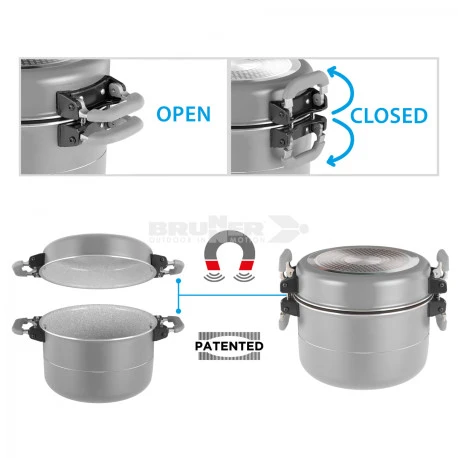 Pentole Brunner Fusion 7+1 Ø 22 - immagine 2