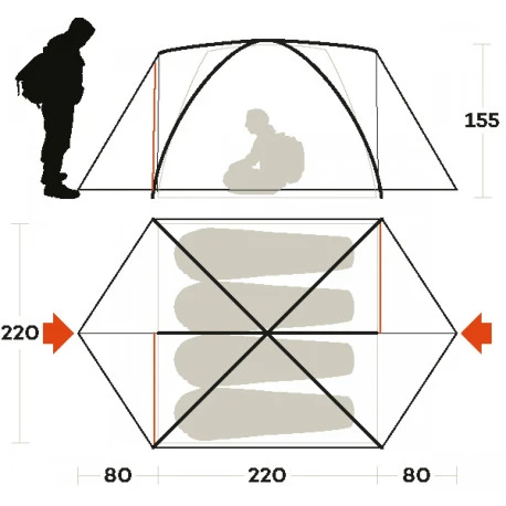 Tenda Ferrino Lhotse 4 - immagine 4